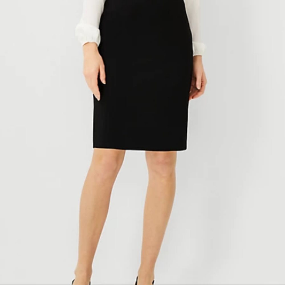 NWT Ann Taylor Seamed Pencil Skirt In Bi-Stretch size 4
